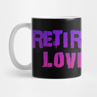 retired and loving it Punk Kid Purple Mug